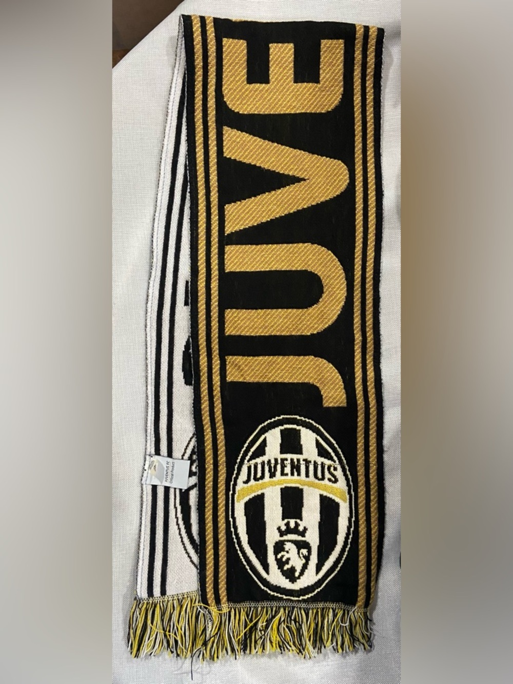 Futbol Italy Juventus FC Knit Scarf Serie A Fan Gear One Size